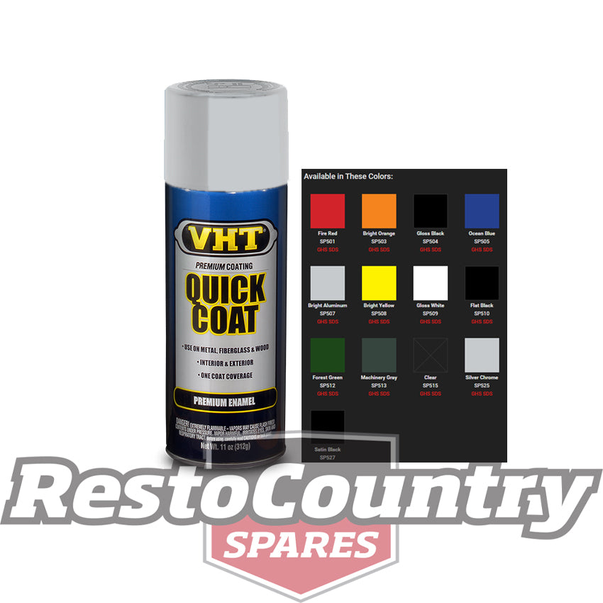 VHT Enamel Spray Paint QUICK COAT Premium Interior Exterior Enamel SILVER CHROME - SP525