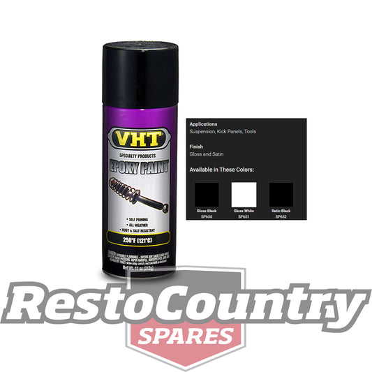 VHT Epoxy All Weather Spray Paint EPOXY SATIN BLACK Rust +Salt Resistant - SP652