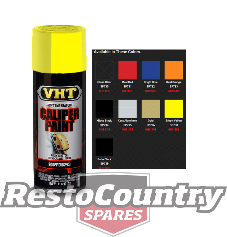 VHT High Temperature Spray Paint CALIPER +BRAKE BRIGHT YELLOW Drum Disc Rotor - SP738