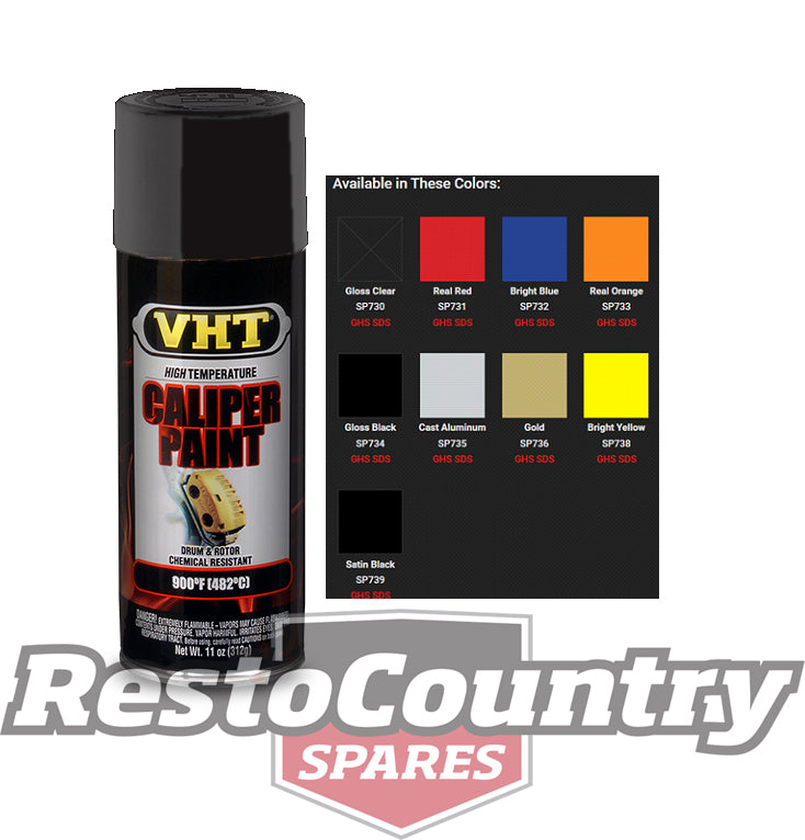 VHT High Temperature Spray Paint CALIPER +BRAKE SATIN BLACK Drum Disc Rotor - SP739