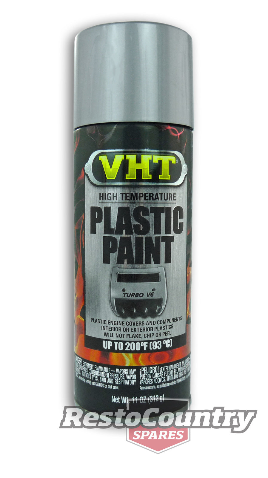 VHT PLASTIC High Temperature Spray Paint x1 ALUMINIUM engine covers interior - SP824
