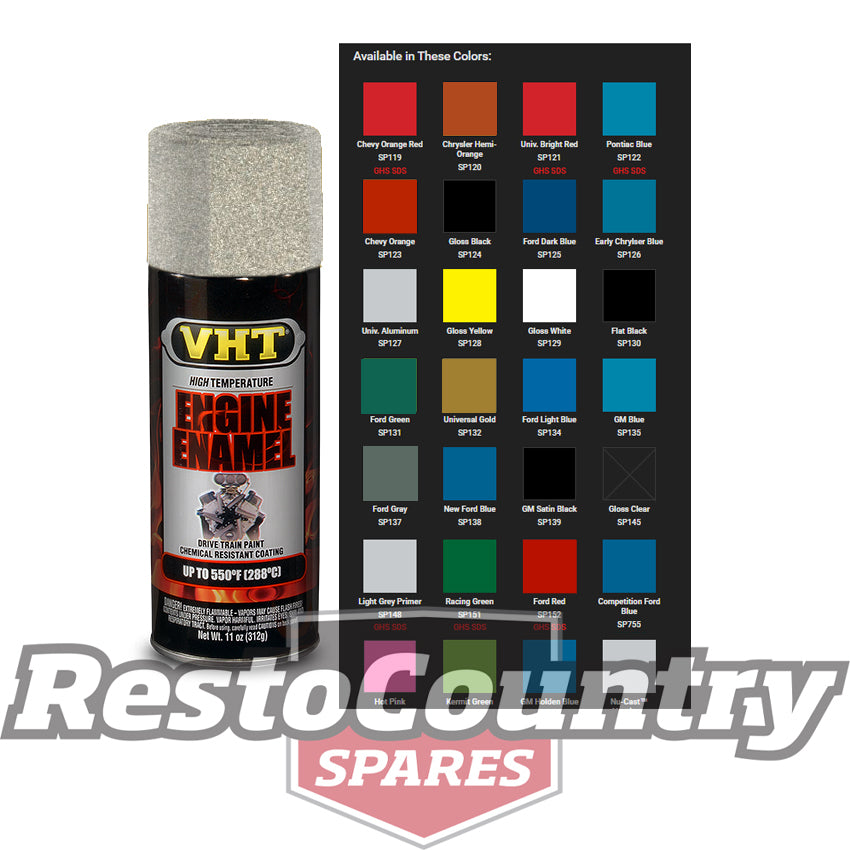 VHT High Temperature Spray Paint ENGINE ENAMEL NU-CAST -ALLOY- starter diff - SP995