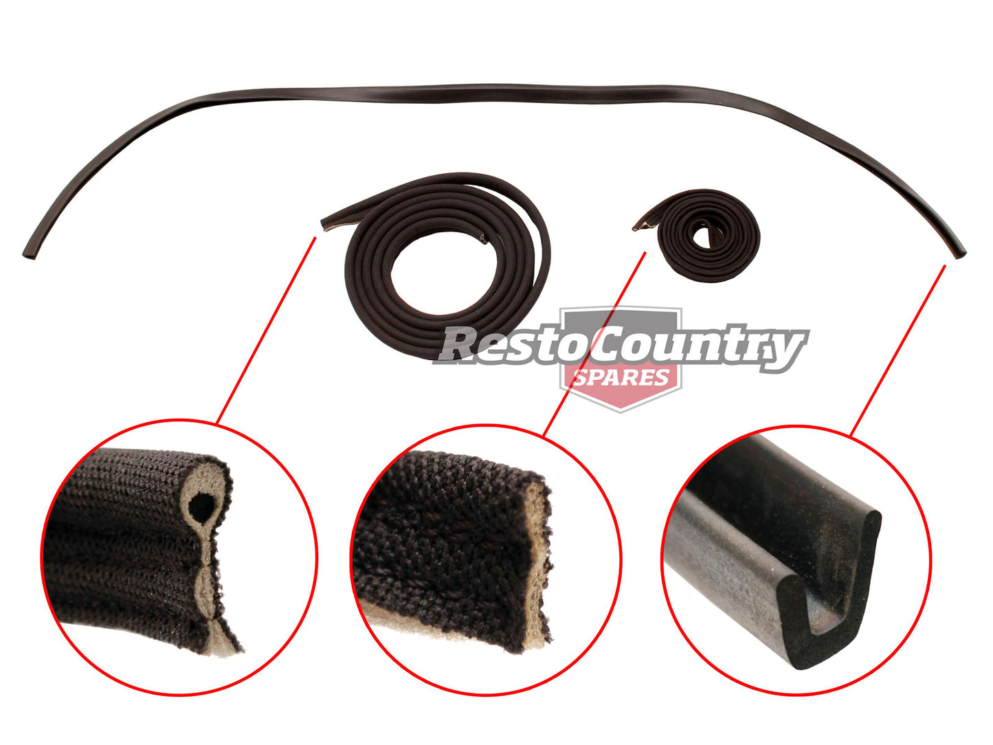 Ford Sunroof Rubber Seal Kit XW XY XA XB XC ZC ZD ZF ZG ZH sun roof - SRSKT