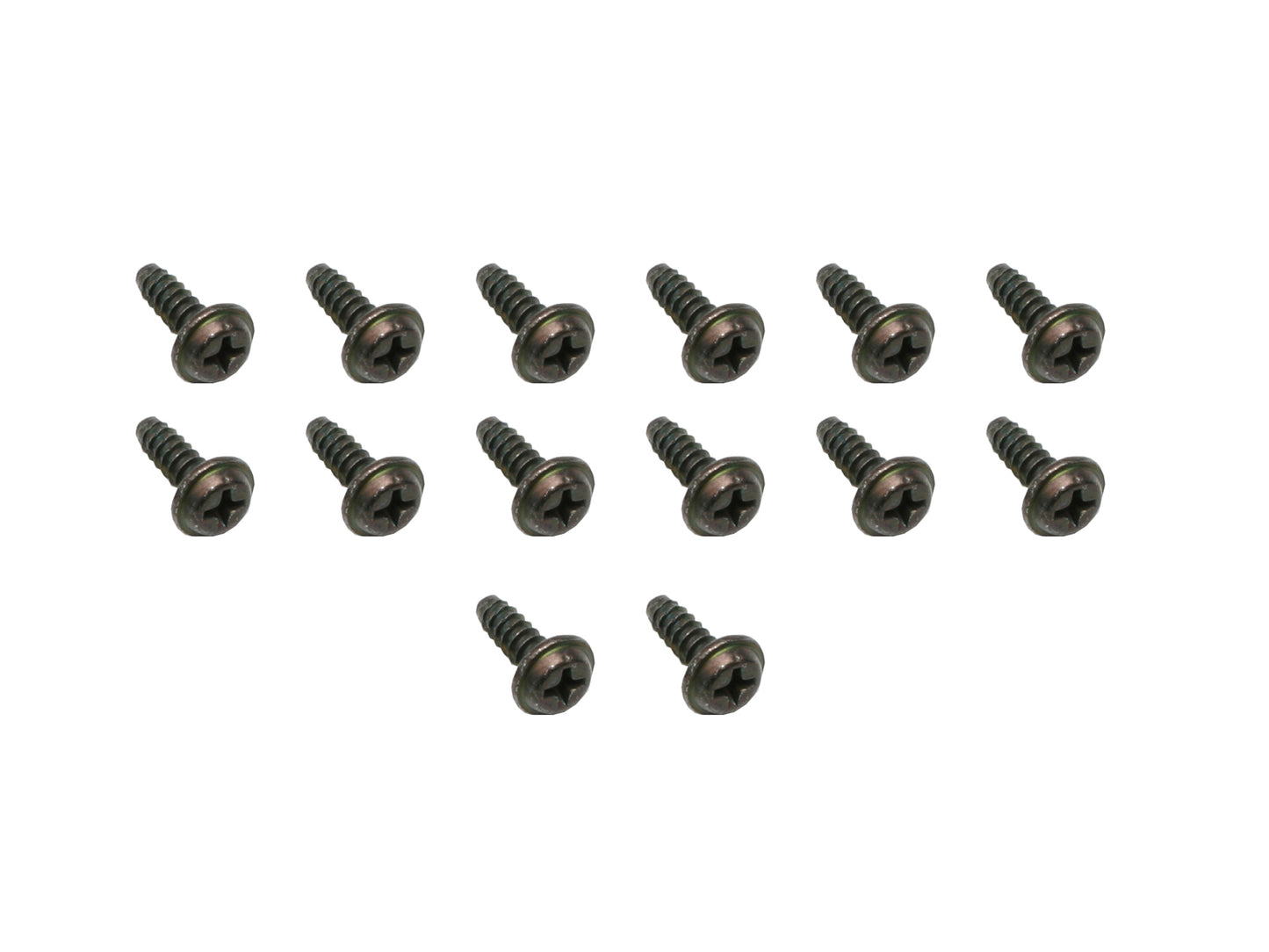 "Commodore +Universal Self Tapper Screw Phillips Flat Top Head 8Gx1/2" Black 14pc - ST0020"