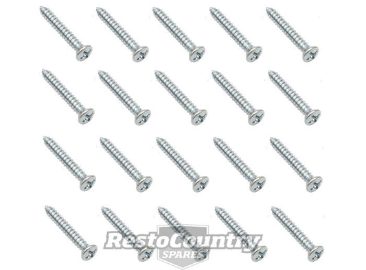 "Holden FJ- EK +Universal Self Tapper Screw Phillips Oval Head CR Rec 6 X 1" 20pc - ST0028"