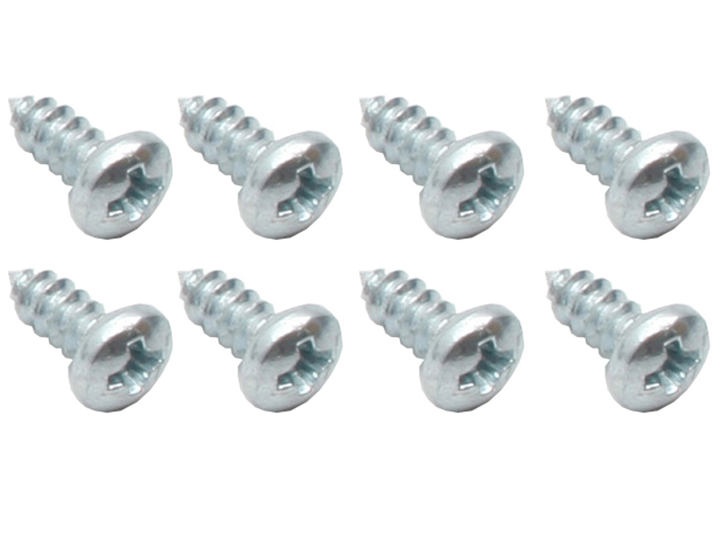 "Universal Self Tapper Screw Phillips Pan Head 6 X 3/8" Zinc 8pcs - ST0038"