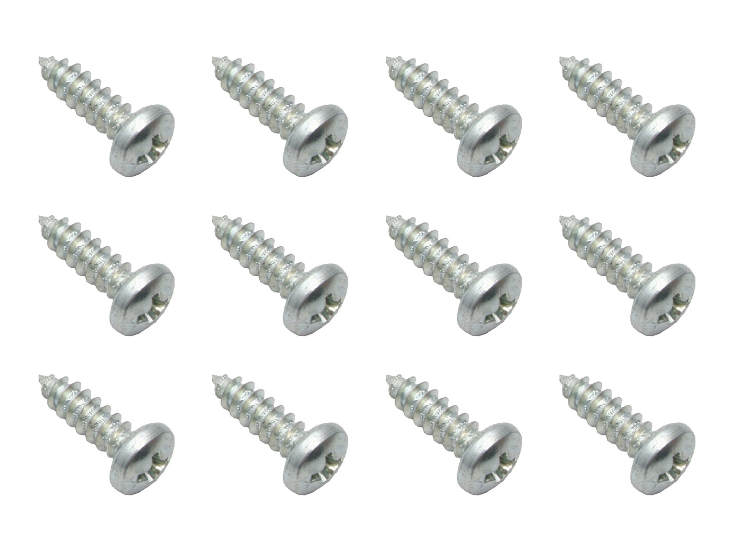 "Universal Self Tapper Screw Pan Head 10G - 16 X 5/8" CR ZP Tap AB Zinc 12pcs - ST0040"