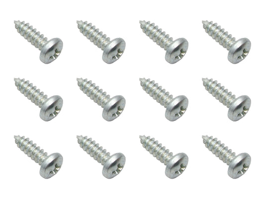 "Universal Self Tapper Screw Pan Head 10G - 16 X 5/8" CR ZP Tap AB Zinc 12pcs - ST0040"