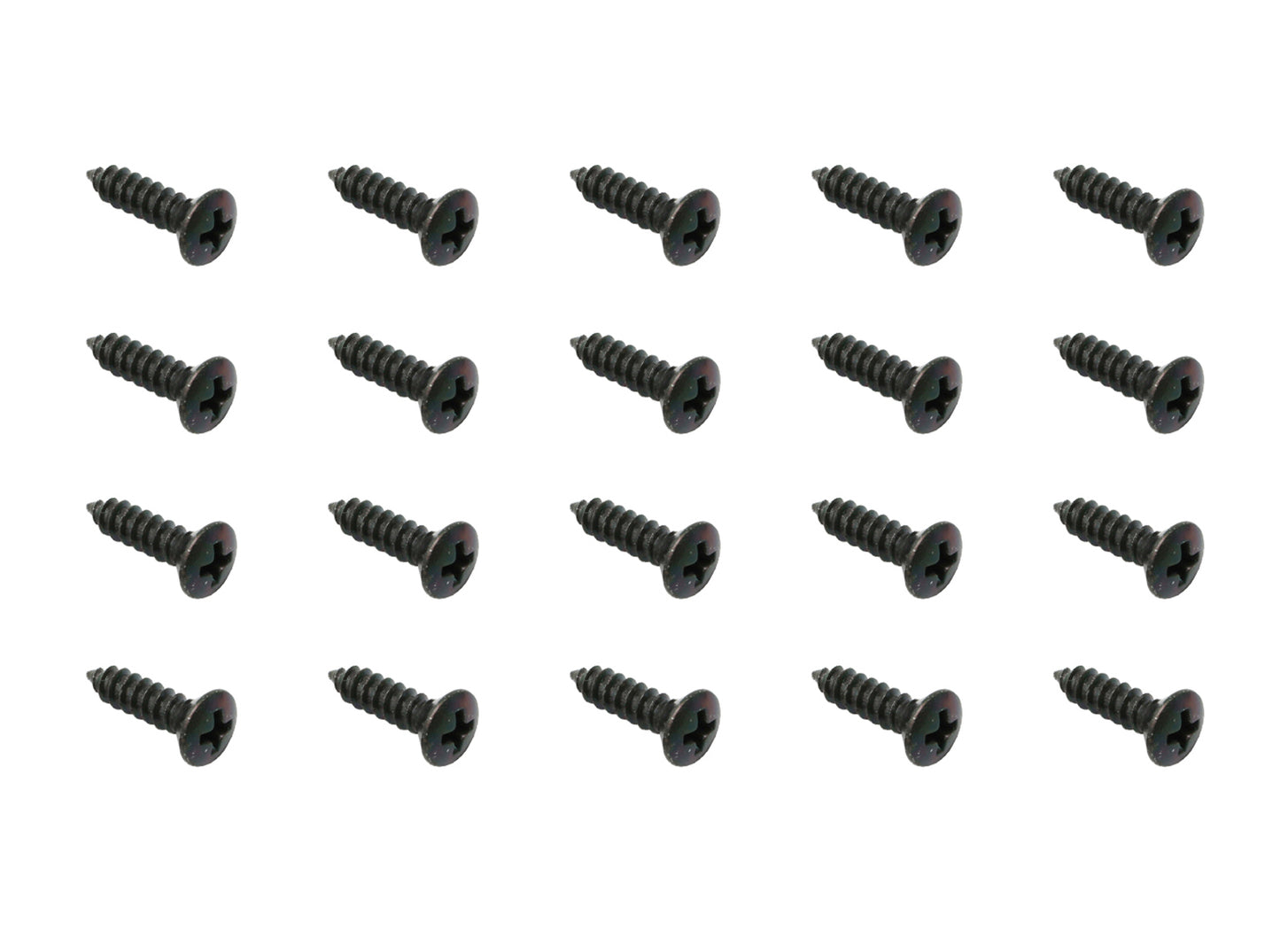 "Holden +Universal Self Tapper Screw Oval Head 10# X 3/4" Black Countersunk 20pcs - ST0061"