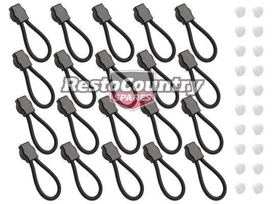 Ford Ute Tonneau Loop Strap Kit XA XB XC XD XE XF XG XH AU BA BF FG Falcon - TC2011