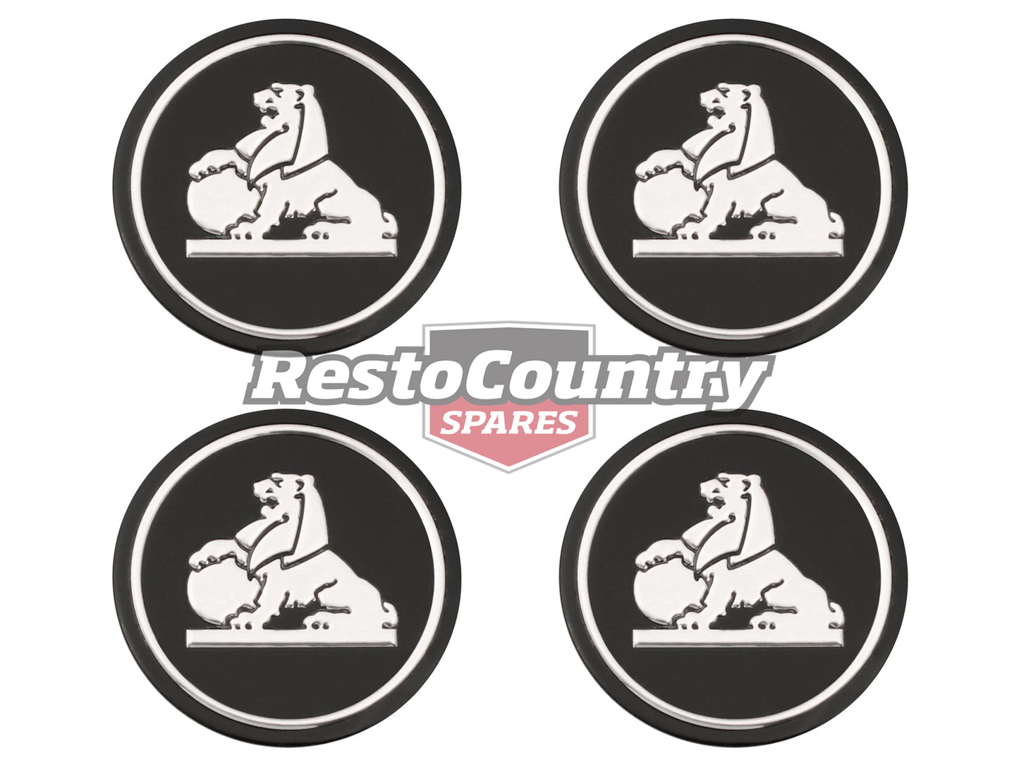 Holden Monaro GTS Road Wheel Cap Centre Decal Badge HQ GTS. 4pcs (no tail) - WC1003