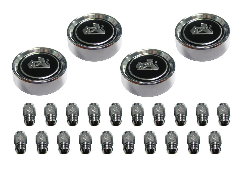 Holden GTS Wheel Cap Centre and Nuts Set HJ HX HZ + LH LX. 4 wheels - WC1007A
