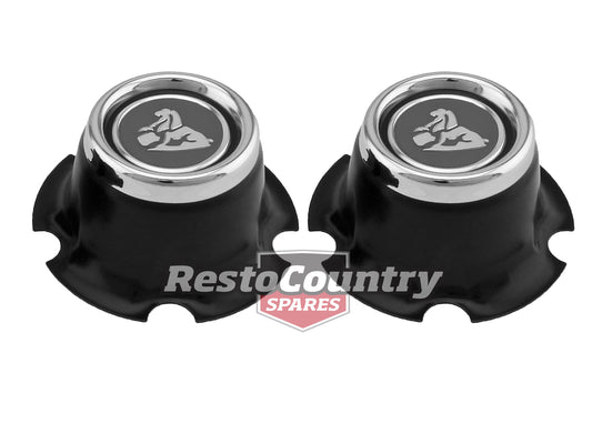 Holden Torana LJ Rim / Wheel Centre Caps BLACK x2  mag  cap  lion - WC1008
