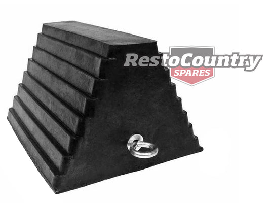 Rubber Wheel Chock HEAVY DUTY 250L X 200W X 160H Car Boat Truck Trailer stop - WC1086
