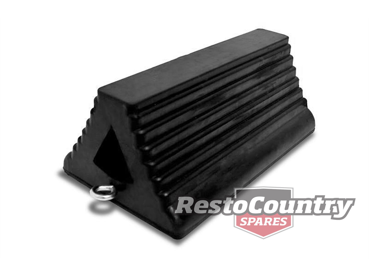 Rubber Wheel Chock HEAVY DUTY 380L x 215W x 155H Car Boat Truck Trailer wheel - WC1087