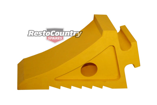 Rubber Wheel Chock 250L X 90W X 150H T1 YELLOW - WC1089
