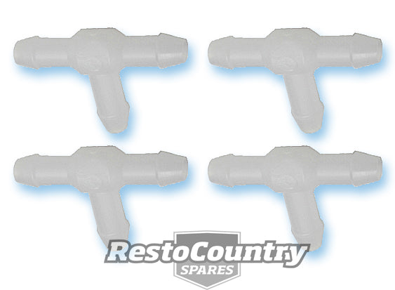 Universal Windscreen Washer Hose Tee  Connector 4 Piece - WM0002