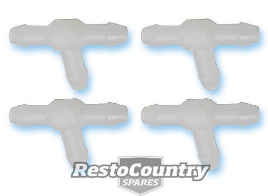 Universal Windscreen Washer Hose Tee  Connector 4 Piece - WM0002