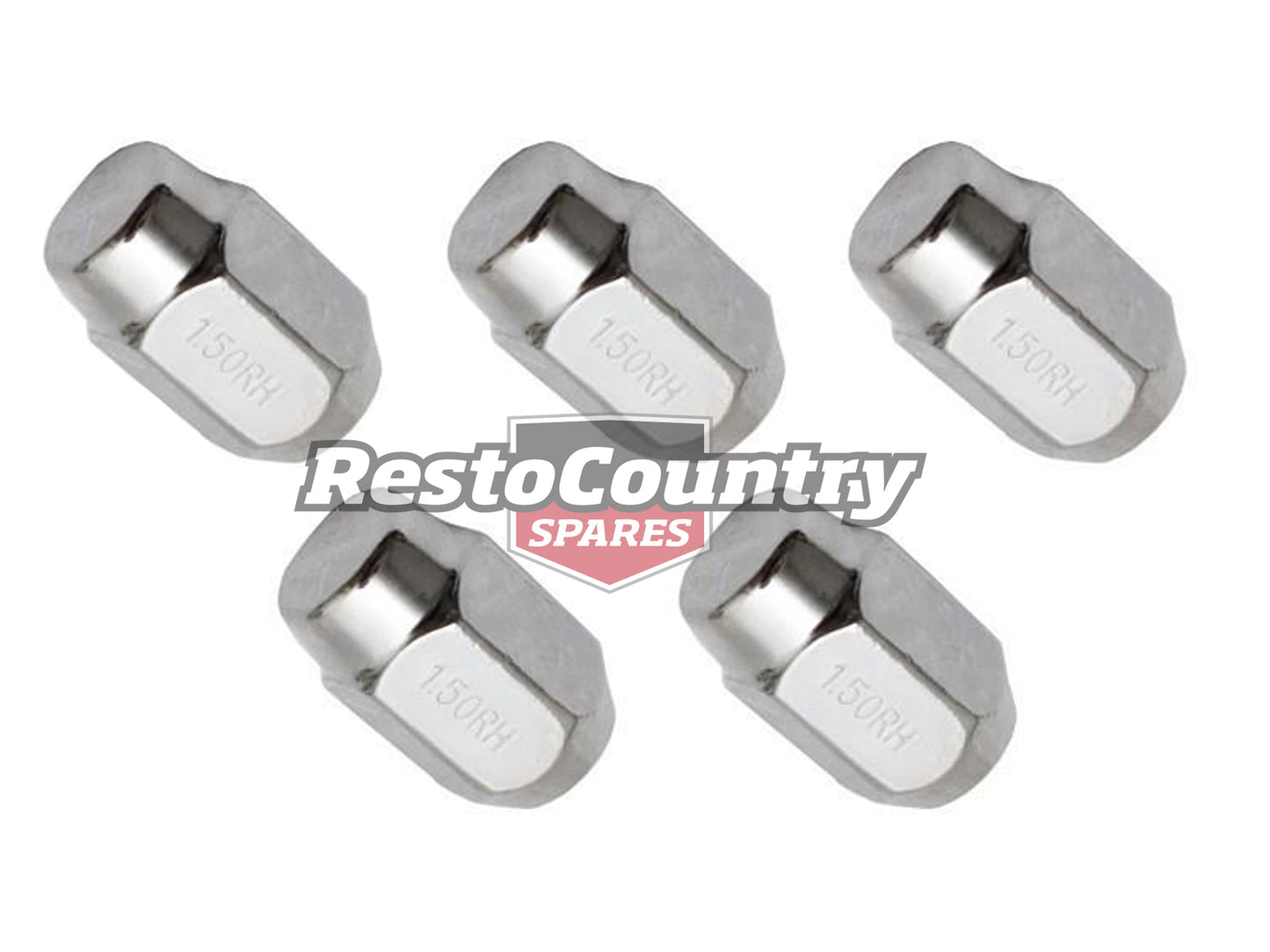 Holden Commodore Acorn Wheel Nut Set x5 VB VC VH VK VL VN VP VR VS VT VX VY VZ - WN10065