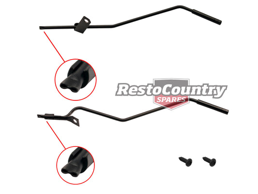 Holden Windscreen Washer Nozzle Pair BLACK HQ HJ HX HZ water jets window - WN1106