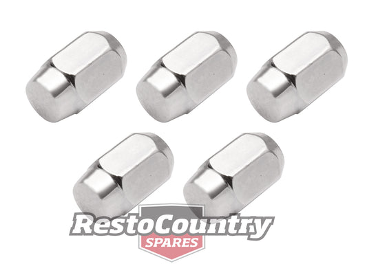 Ford Chrome ACORN Wheel Nut Set x5 XK-XF FB-FD ZA-ZL - WN20035