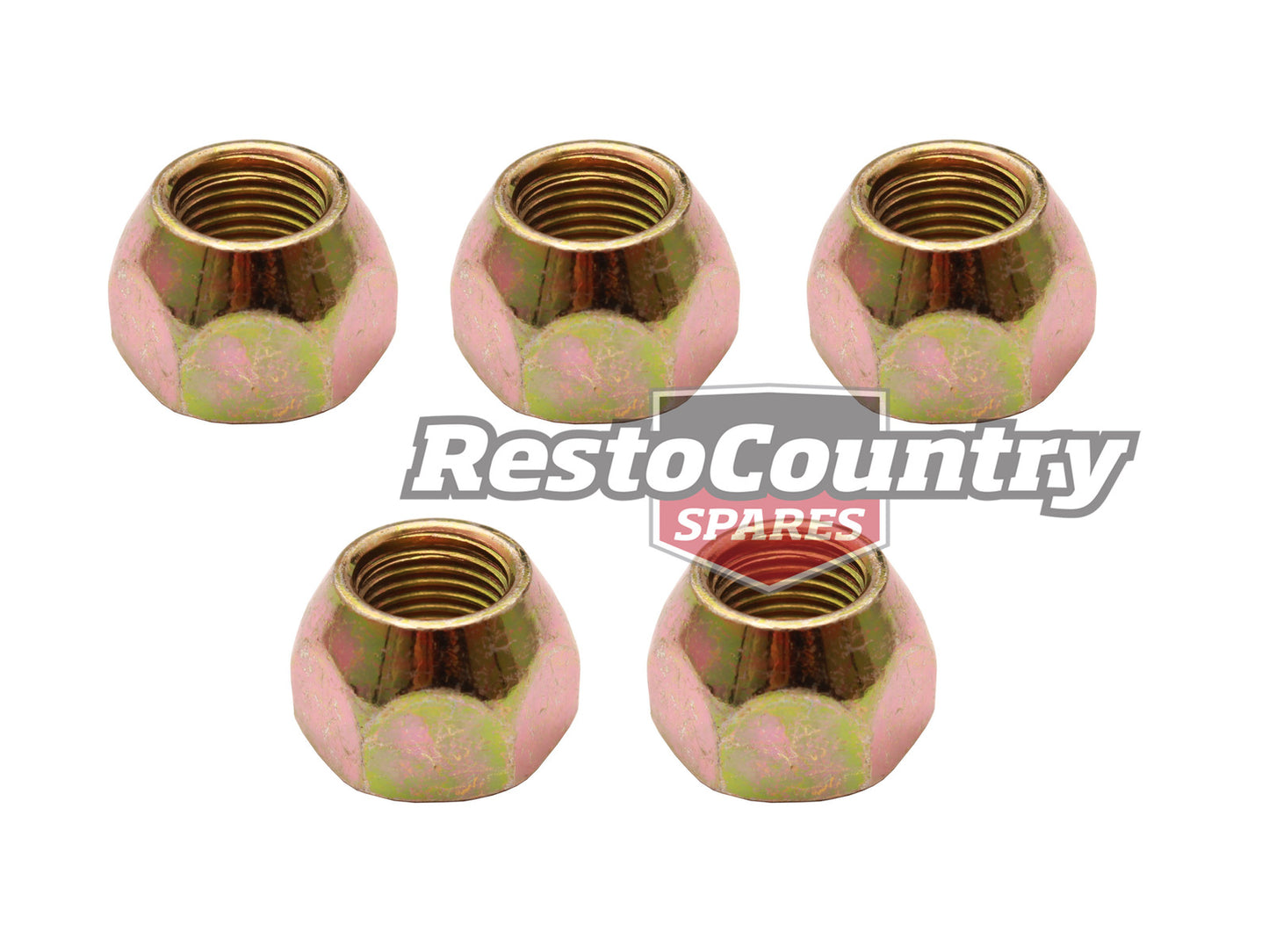 Ford Wheel Nut Set x5 STANDARD XK-XY XA-XC EA-EL ZA-ZL - WN20065