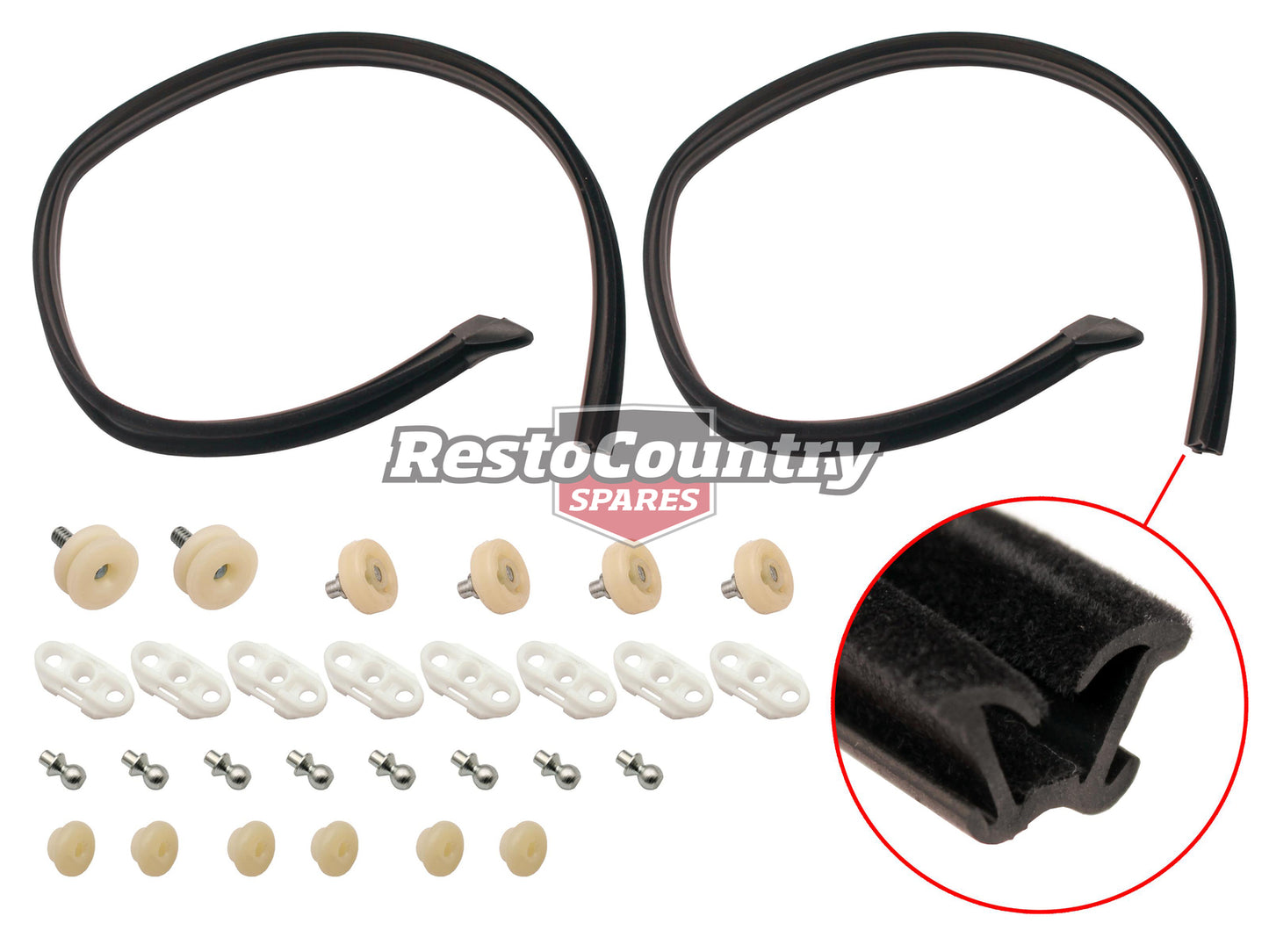Holden Window Glass Roller Repair+Bailey Kit Door +1/4 HK HT HG Monaro regulator - WRK1004