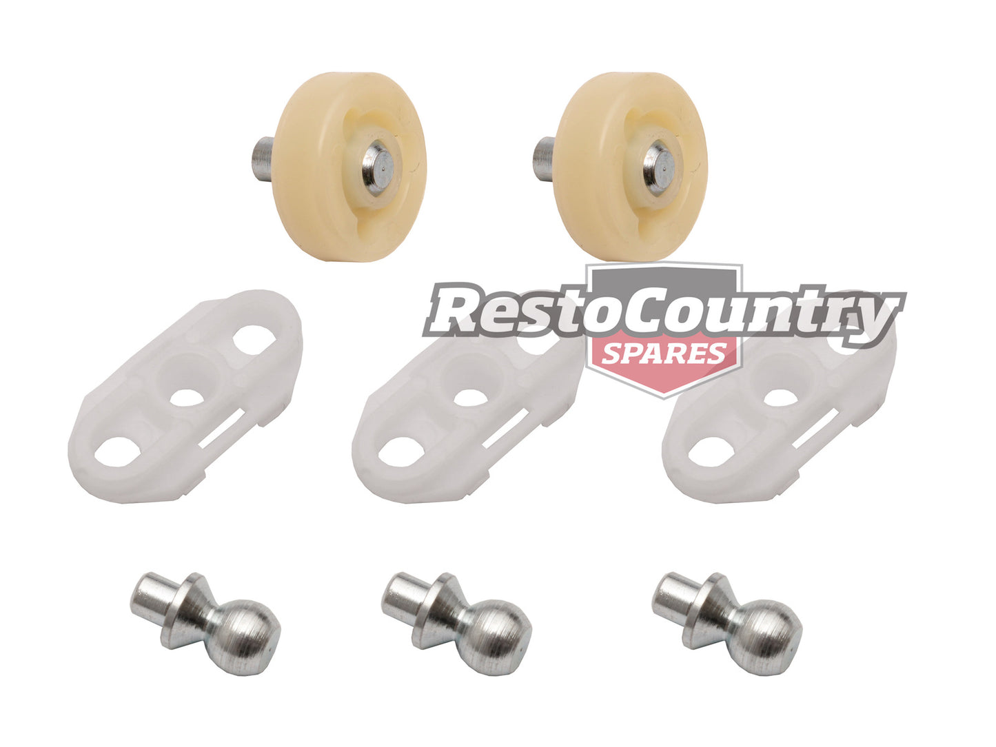 Holden Window Regulator Repair Kit HQ HJ HX HZ WB Sedan Wagon Ute roller slider - WRK1008