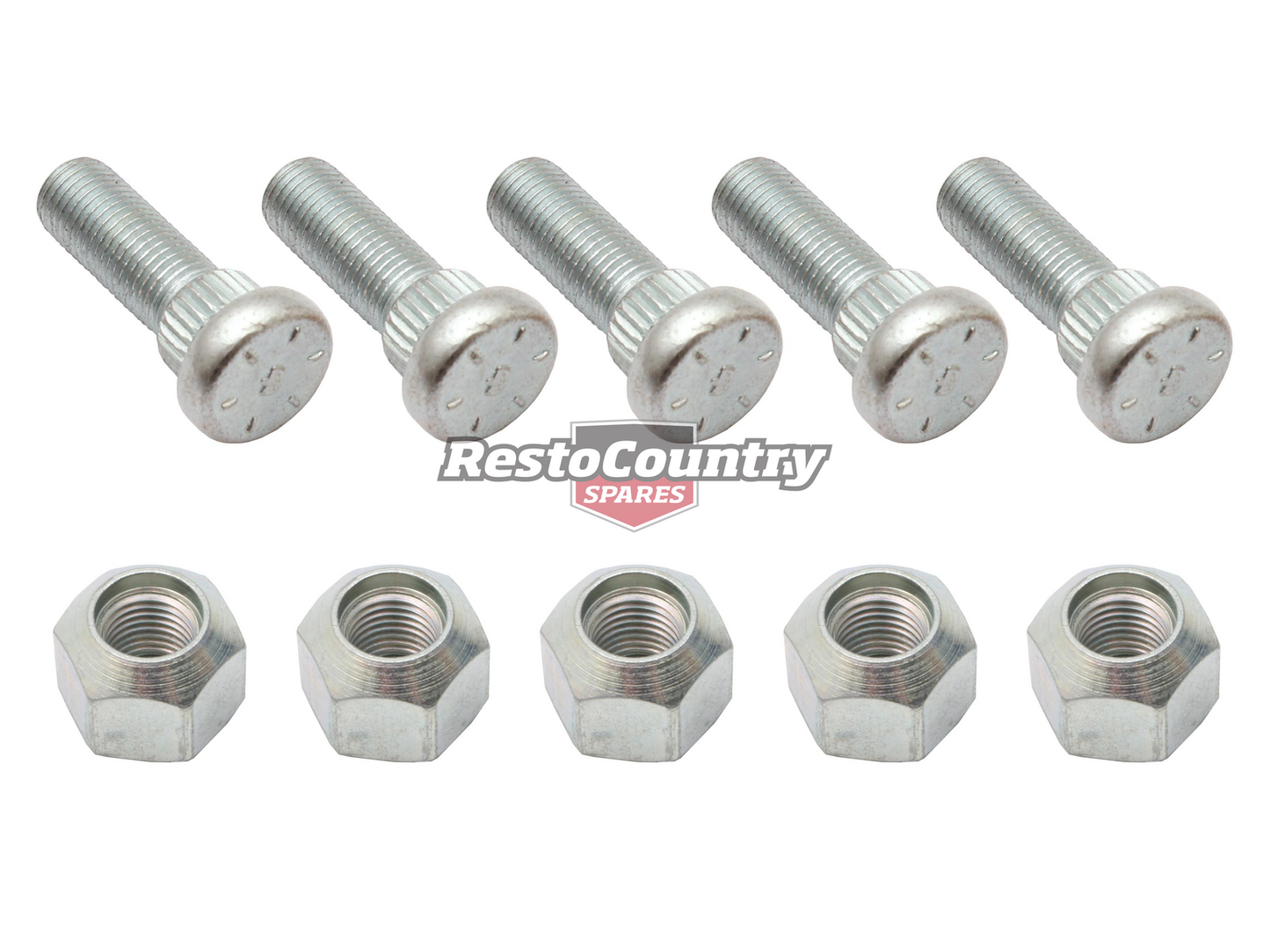 Holden Wheel Stud + Nut Kit Of 5 FJ FE FC FB EK EJ EH HD HR HK - WS10015A