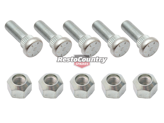 Holden Wheel Stud + Nut Kit Of 5 FJ FE FC FB EK EJ EH HD HR HK - WS10015A