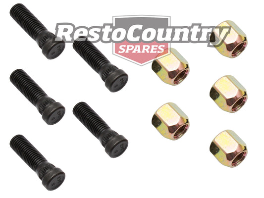 Holden Commodore Wheel Stud + Nut Kit x5 VB - VP Front / Rear VR - VZ REAR only - WS1002A