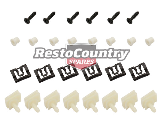 Ford Rear Windscreen Moulding Clip + Screw Set XW XY Falcon GT mould trim - WSC2003