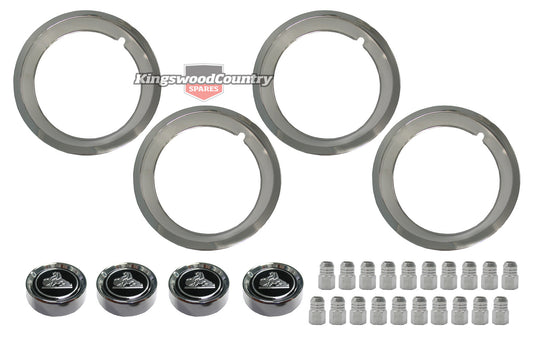 "Holden GTS 14" Wheel Trim +Cap +Nuts HQ early HJ Set rim ring centre - WT1004B"