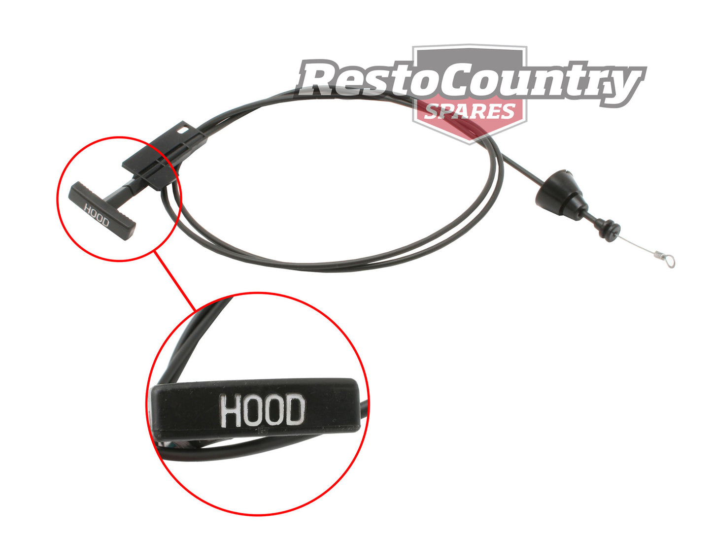 Ford Bonnet Release Cable XD XE XF XG Falcon ZJ ZK ZL Fairlane wire open hood - XE16A665A
