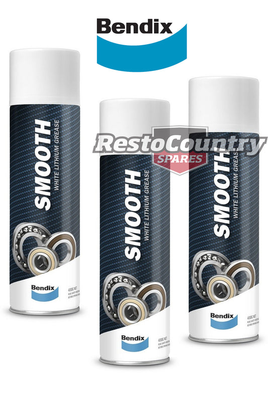 Bendix Smooth White Lithium Grease 400gm Spray Can lubricate bearing joint