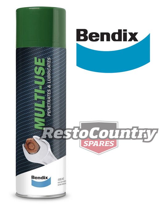 Bendix Multi Use Lubricant H/D 400gm Spray Can Water Disperse loose nut squeak